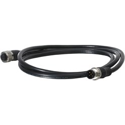 1 m afgeschermde kabel 5x0,34 mm2 met rechte M12 connector, male/femal